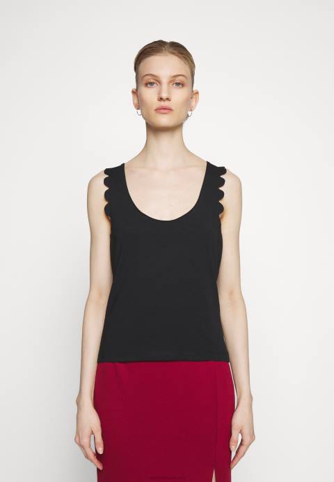 mujer negro superior Anna Field 84Z8439