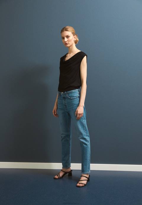 mujer negro superior Anna Field 84Z8459