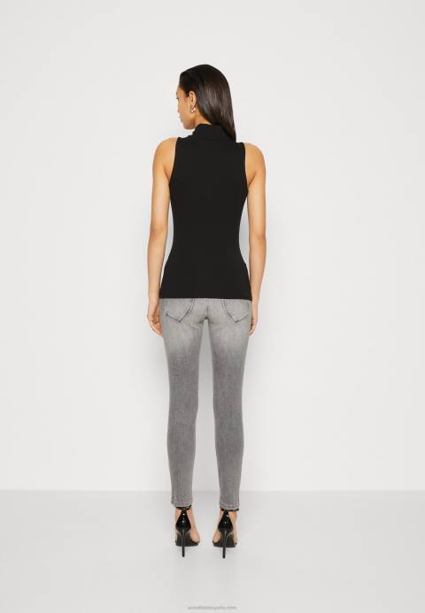 mujer negro superior Anna Field 84Z8466