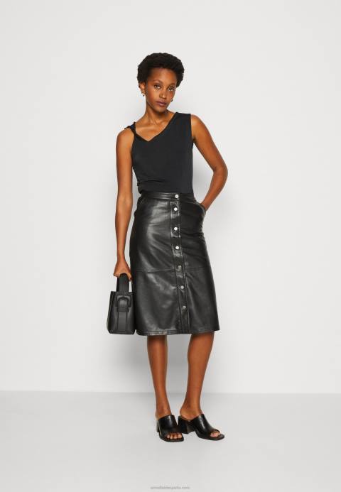 mujer negro superior Anna Field 84Z8474