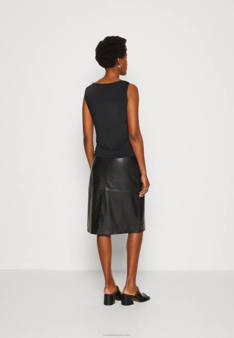 mujer negro superior Anna Field 84Z8474