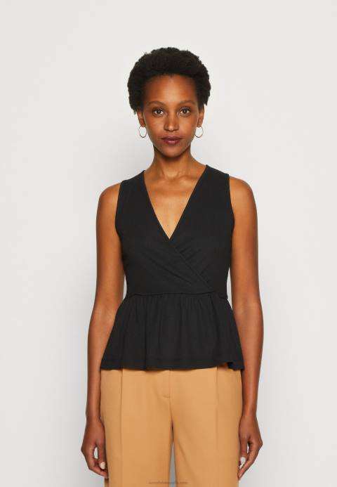 mujer negro superior Anna Field 84Z8488