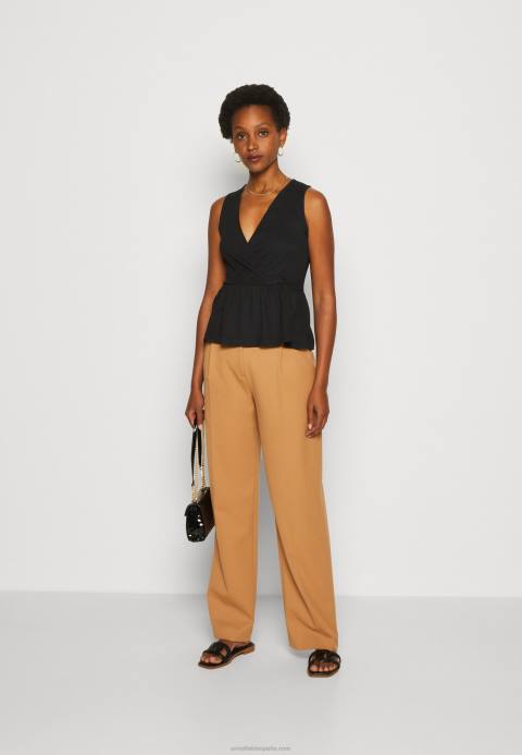 mujer negro superior Anna Field 84Z8488