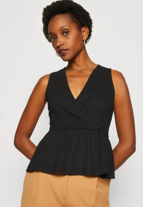 mujer negro superior Anna Field 84Z8488