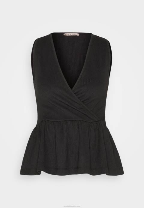 mujer negro superior Anna Field 84Z8488