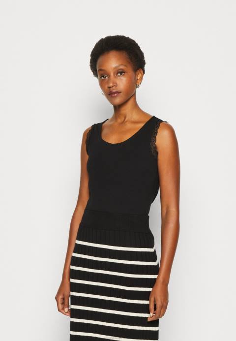 mujer negro superior Anna Field 84Z8496