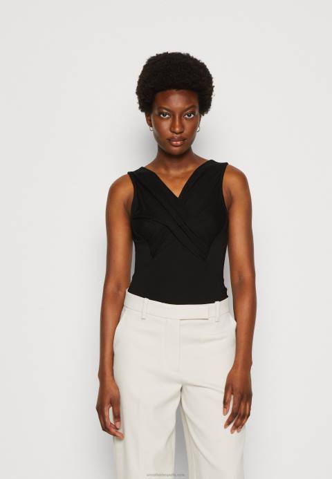 mujer negro superior Anna Field 84Z8498