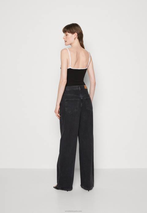 mujer negro superior Anna Field 84Z8503