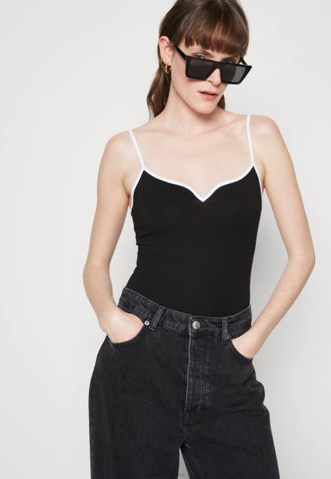 mujer negro superior Anna Field 84Z8503