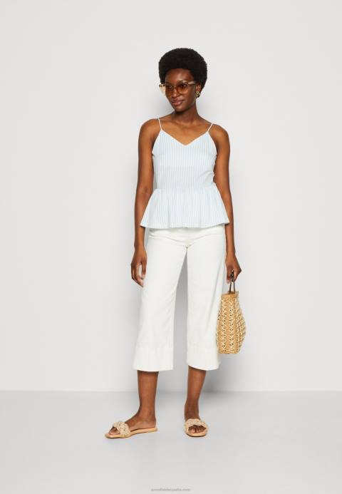 mujer parte superior azul claro/blanco Anna Field 84Z8450