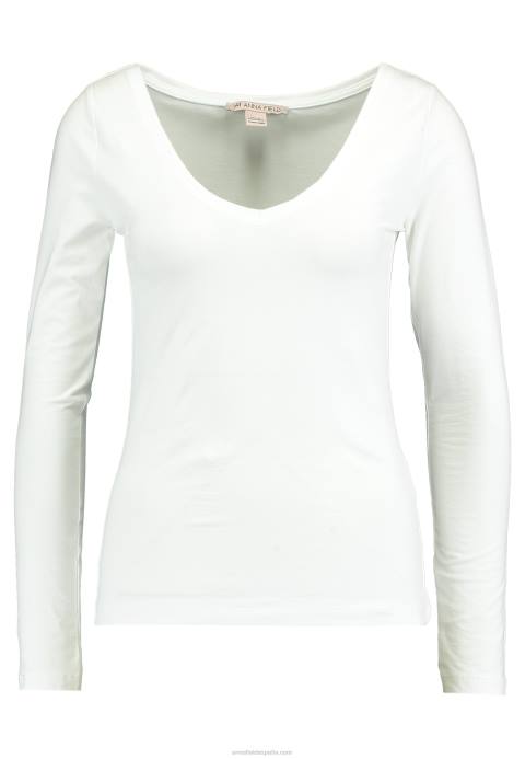 mujer top basico manga larga blanco Anna Field 84Z8528