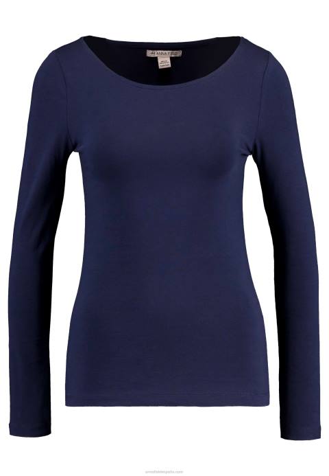 mujer top de manga larga azul oscuro Anna Field 84Z8570