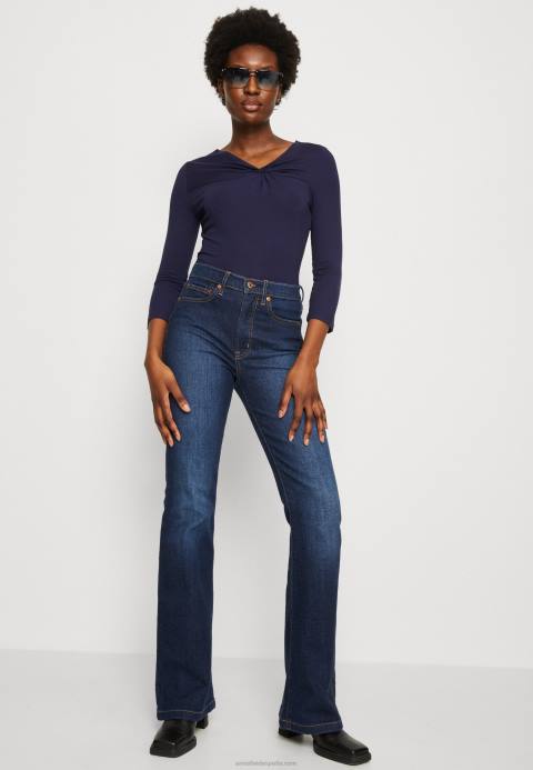 mujer top de manga larga azul oscuro Anna Field 84Z8574