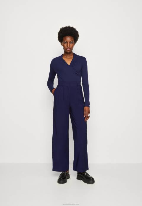 mujer top de manga larga azul oscuro Anna Field 84Z8577