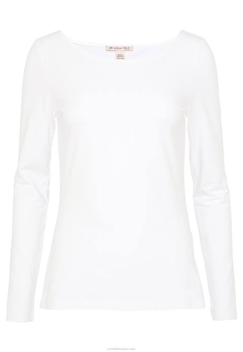 mujer top de manga larga blanco Anna Field 84Z8571