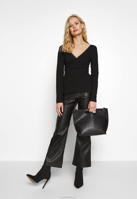mujer top de manga larga negro Anna Field 84Z8516