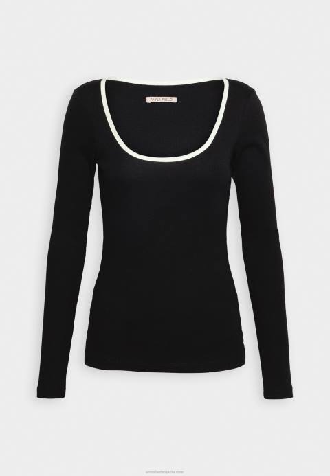 mujer top de manga larga negro Anna Field 84Z8520