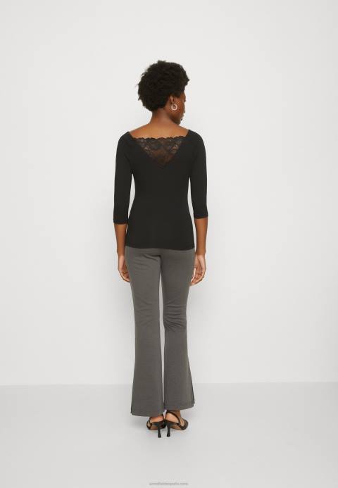mujer top de manga larga negro Anna Field 84Z8564
