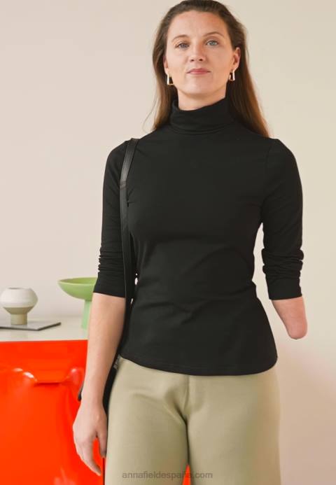 mujer top de manga larga negro Anna Field 84Z8579