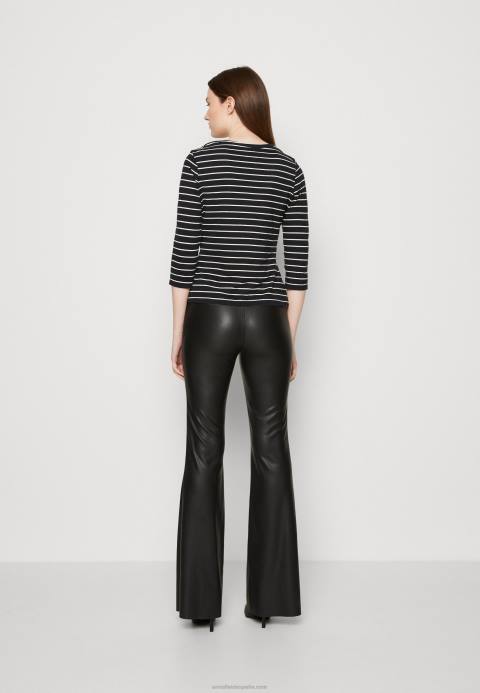 mujer top de manga larga negro blanco Anna Field 84Z8531