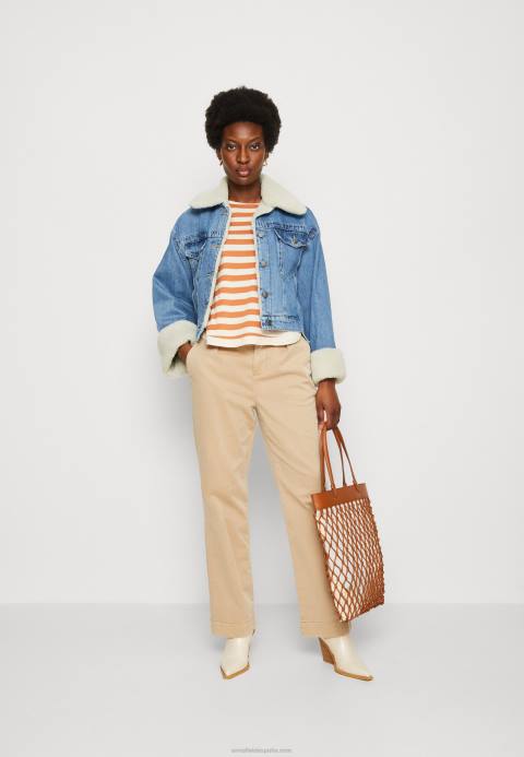 mujer top manga larga blanco/albaricoque Anna Field 84Z8558