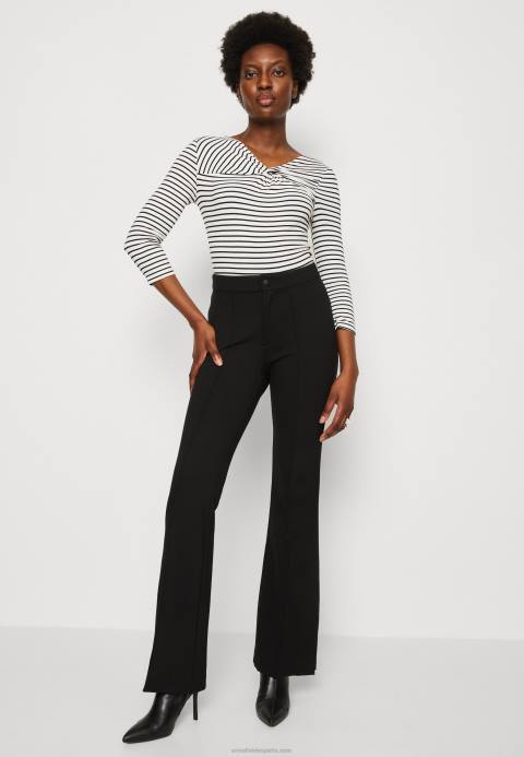 mujer top manga larga blanco/negro Anna Field 84Z8575