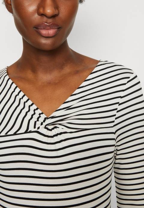 mujer top manga larga blanco/negro Anna Field 84Z8575