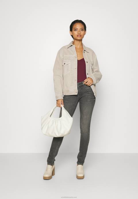 mujer top manga larga rojo oscuro Anna Field 84Z8530