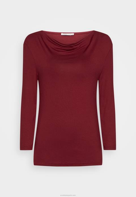 mujer top manga larga rojo oscuro Anna Field 84Z8566