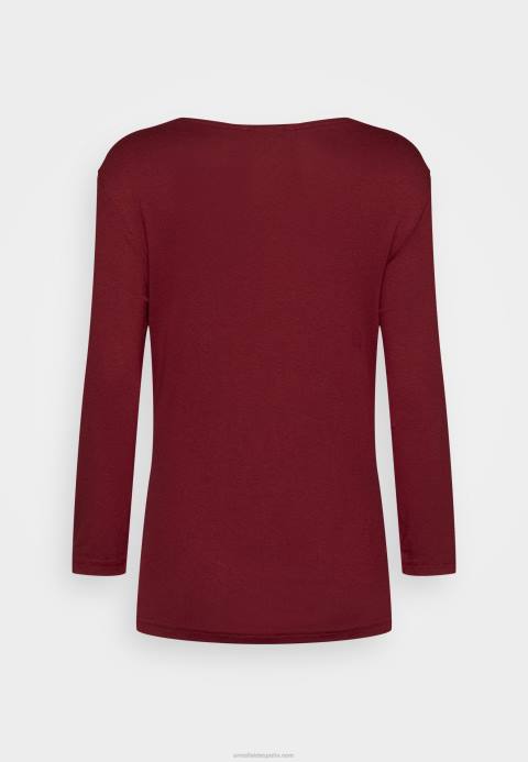 mujer top manga larga rojo oscuro Anna Field 84Z8566