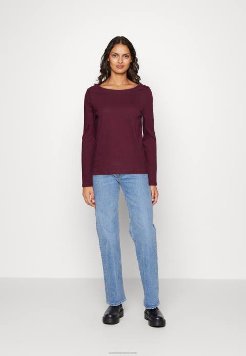 mujer top manga larga rojo oscuro Anna Field 84Z8567