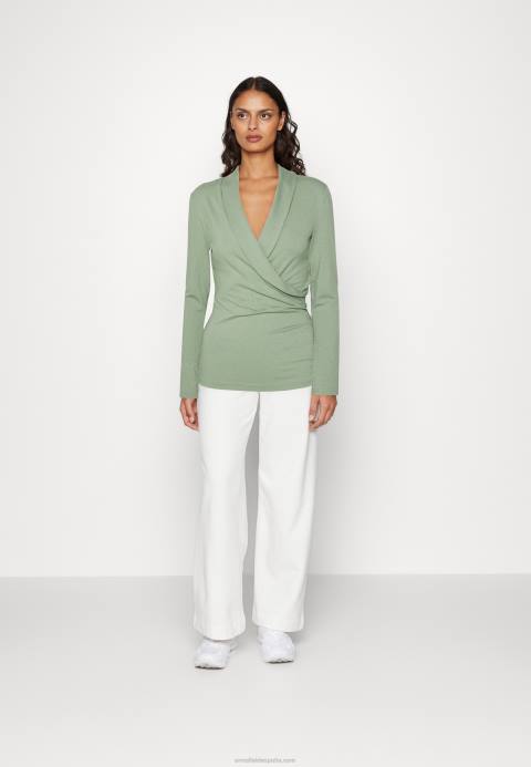 mujer top manga larga verde claro Anna Field 84Z8545
