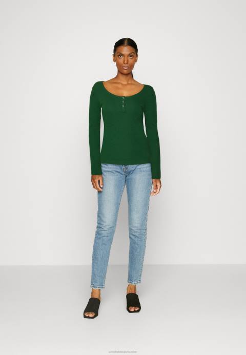 mujer top manga larga verde oscuro Anna Field 84Z8538