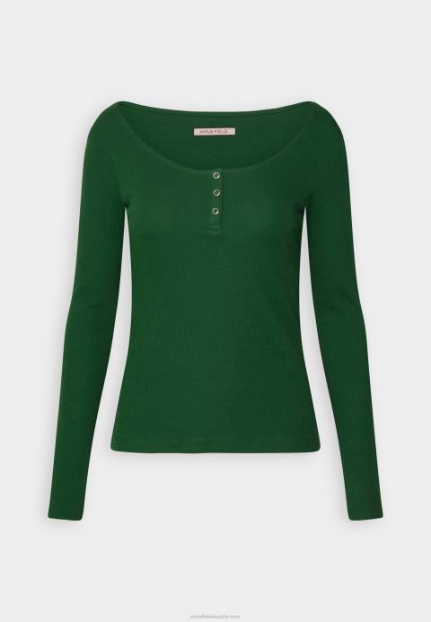 mujer top manga larga verde oscuro Anna Field 84Z8538