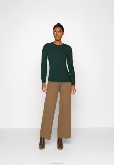 mujer top manga larga verde oscuro Anna Field 84Z8559