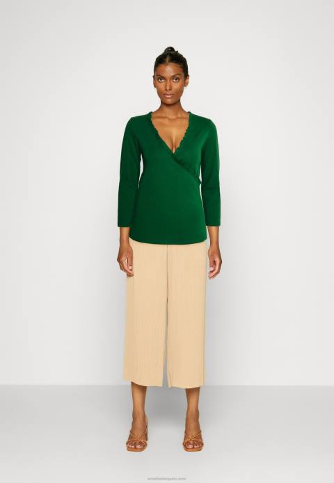 mujer top manga larga verde oscuro Anna Field 84Z8576