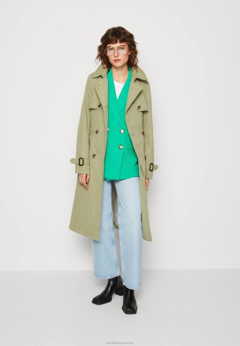 mujer abrigo corto verde Anna Field 84Z8718