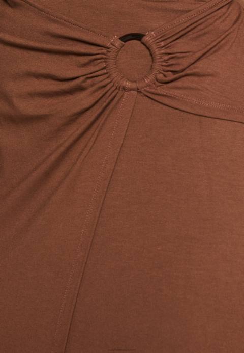 mujer falda cruzada marrón oscuro Anna Field 84Z8814