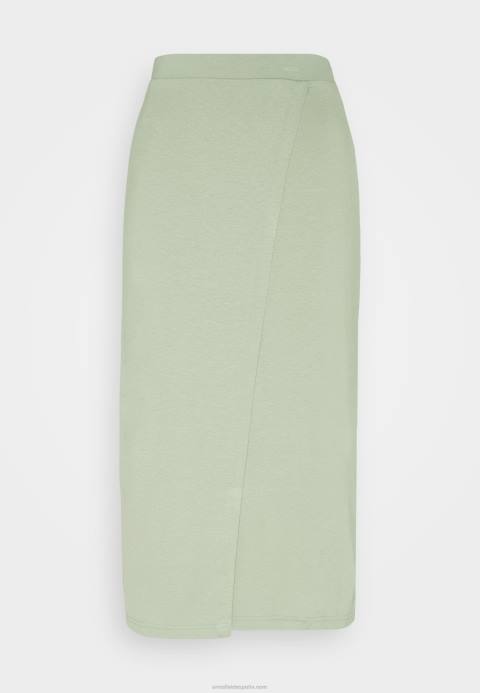 mujer falda cruzada verde claro Anna Field 84Z8816