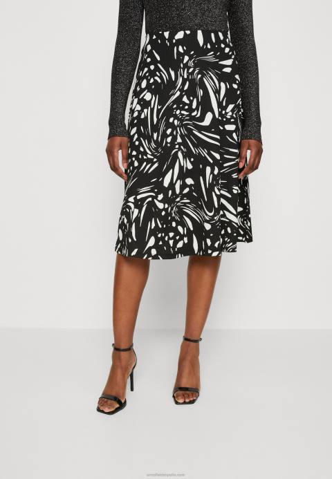 mujer falda evasé negro/blanco Anna Field 84Z8788