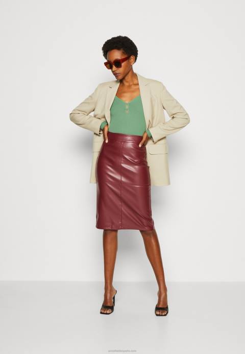 mujer falda lápiz burdeos Anna Field 84Z8803