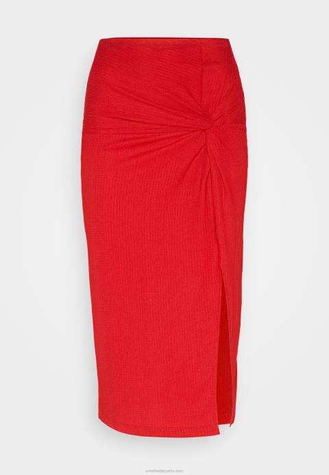 mujer falda lápiz roja Anna Field 84Z8809