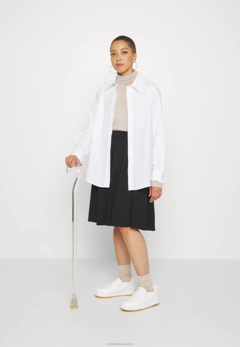 mujer falda plisada negra Anna Field 84Z8779