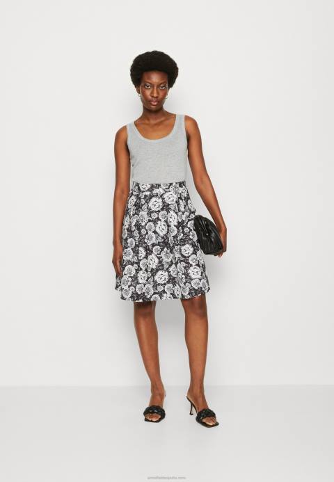 mujer falda plisada negra/blanca Anna Field 84Z8777