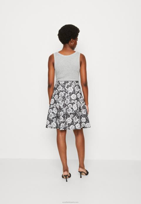 mujer falda plisada negra/blanca Anna Field 84Z8777