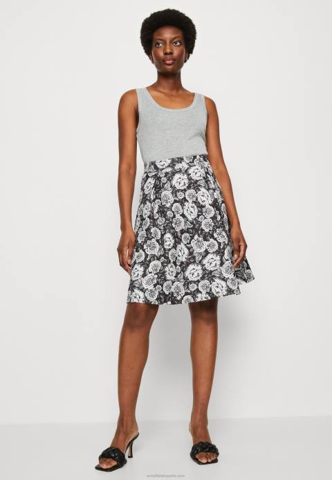 mujer falda plisada negra/blanca Anna Field 84Z8777
