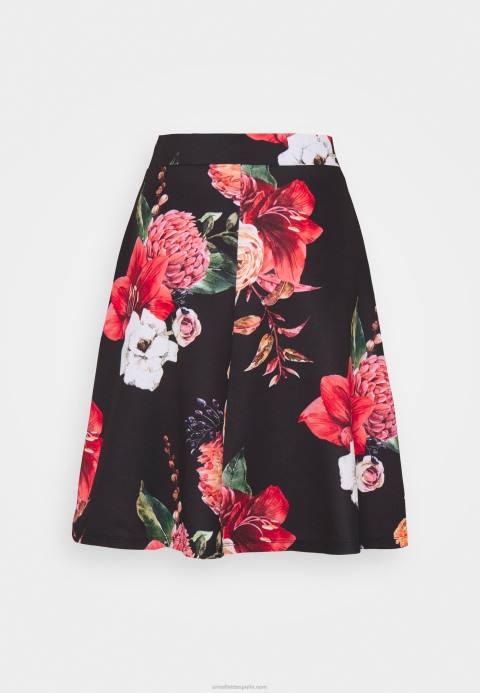 mujer falda plisada negra/rosa Anna Field 84Z8778