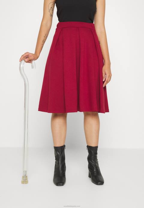 mujer falda plisada roja Anna Field 84Z8780