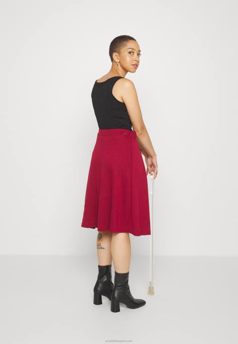 mujer falda plisada roja Anna Field 84Z8780