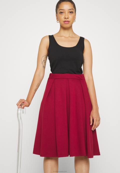 mujer falda plisada roja Anna Field 84Z8780